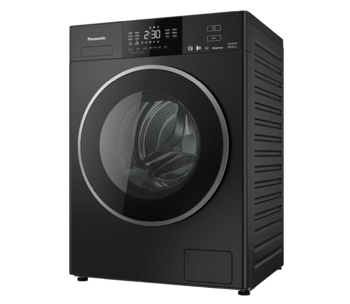 Panasonic Front Load Washer, 12kg Washing Capacity, NA-24CER1BKW - Black