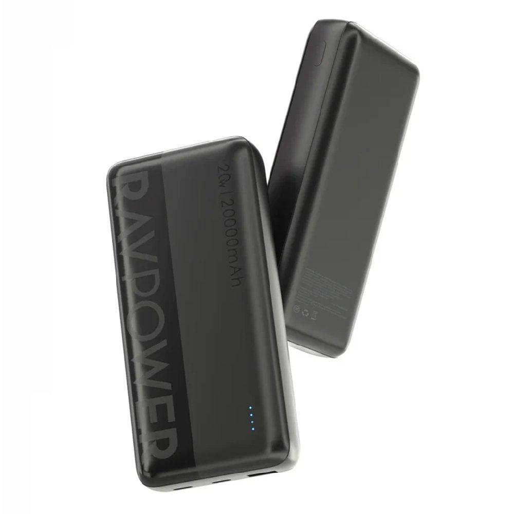 RAVPower Pioneer 20000mAh 20W Power Bank, RP-PB1229 - Black