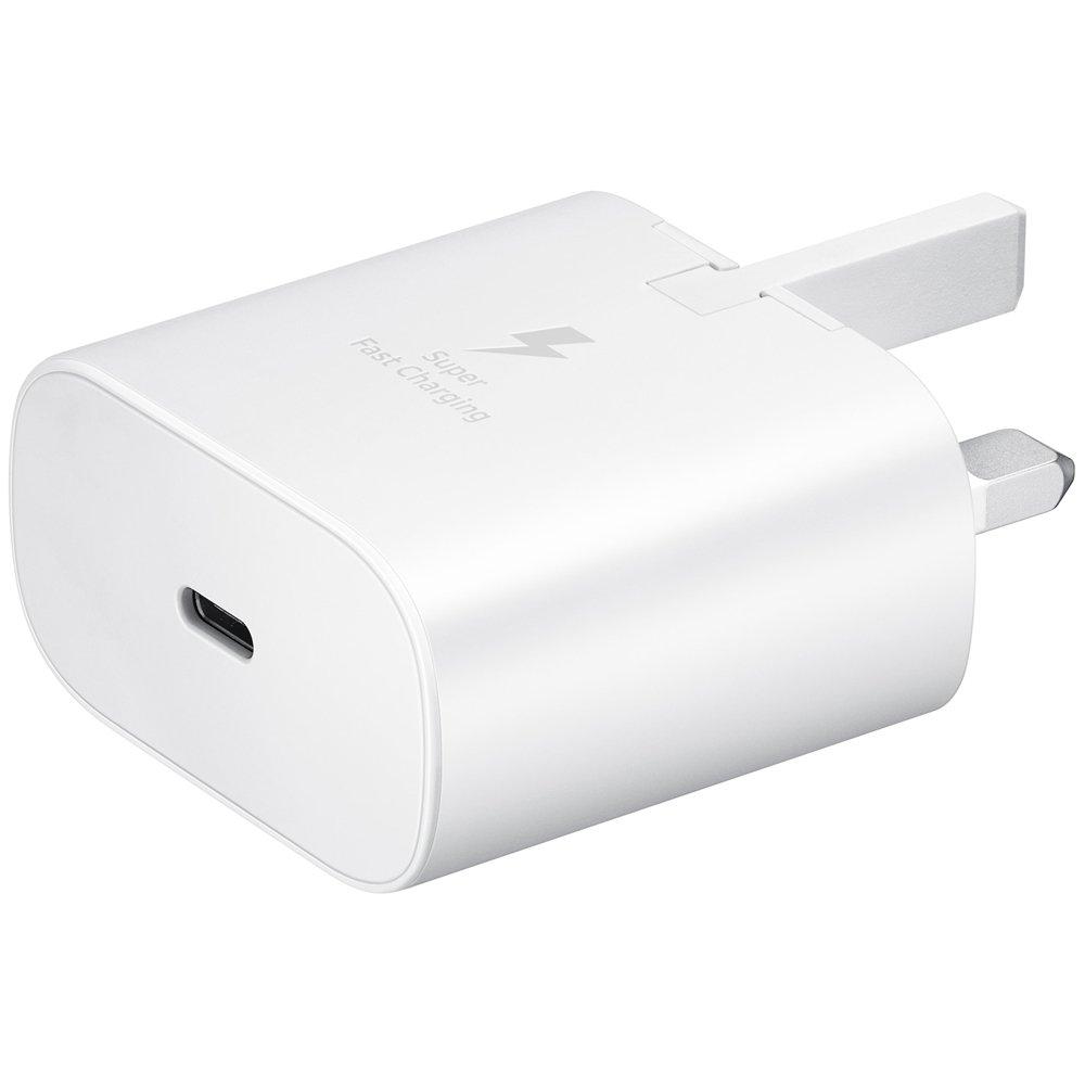 Samsung 25W PD Adapter with USB-C to USB-C Cable, EP-TA800XWEGAE - White