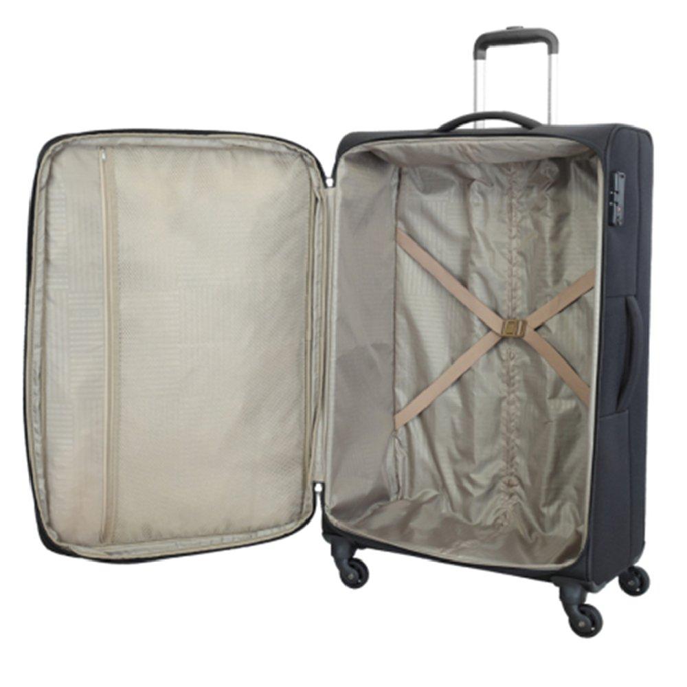 American Tourister Seville Soft Luggage in Polyester with 4 Wheels, 69cm, Black