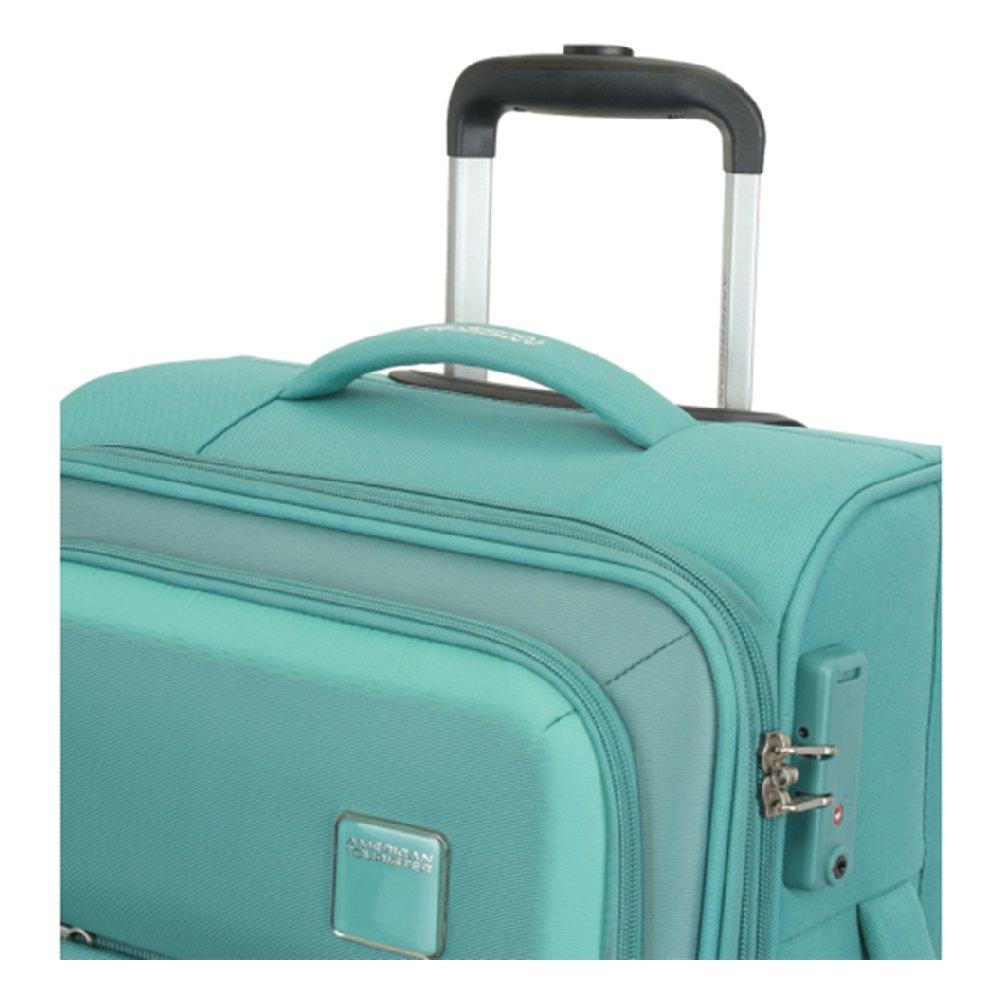 American Tourister Seville Soft Luggage in Polyester with 4 Wheels, 57cm - Green
