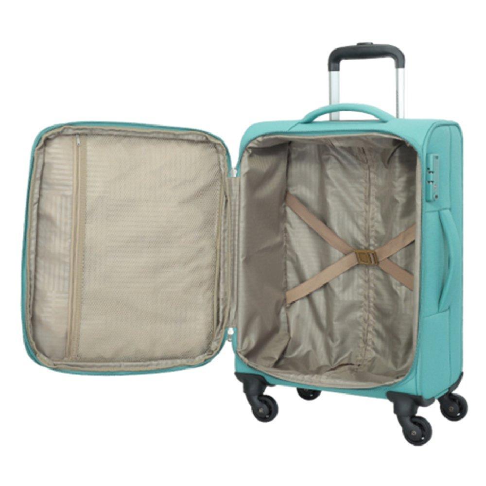 American Tourister Seville Soft Luggage in Polyester with 4 Wheels, 57cm - Green