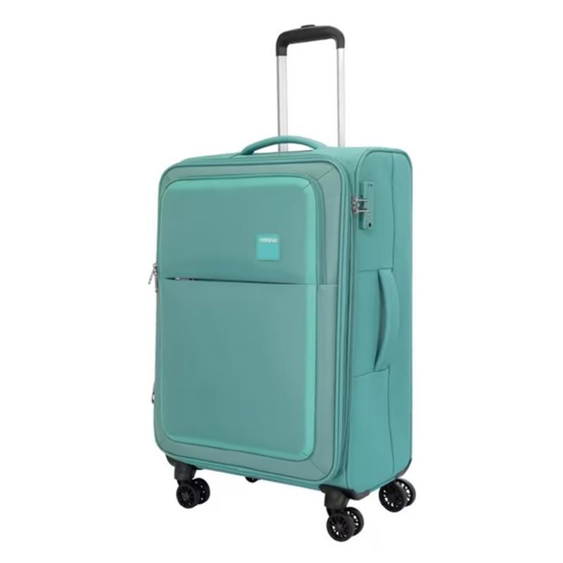 American Tourister Seville Soft Luggage in Polyester with 4 Wheels, 81cm - Green