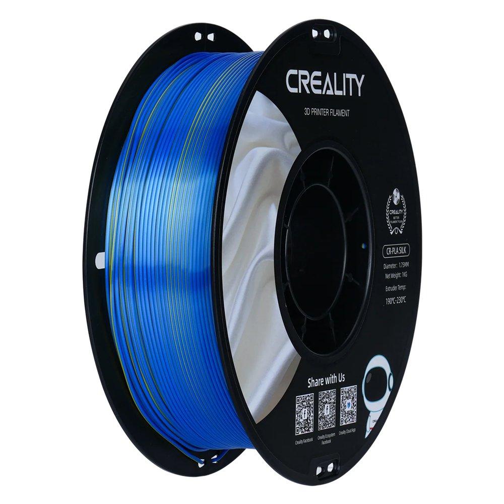 CREALITY CR-Silk PLA 3D Printing Filament, 1.75mm, 1kg - Yellow Blue.