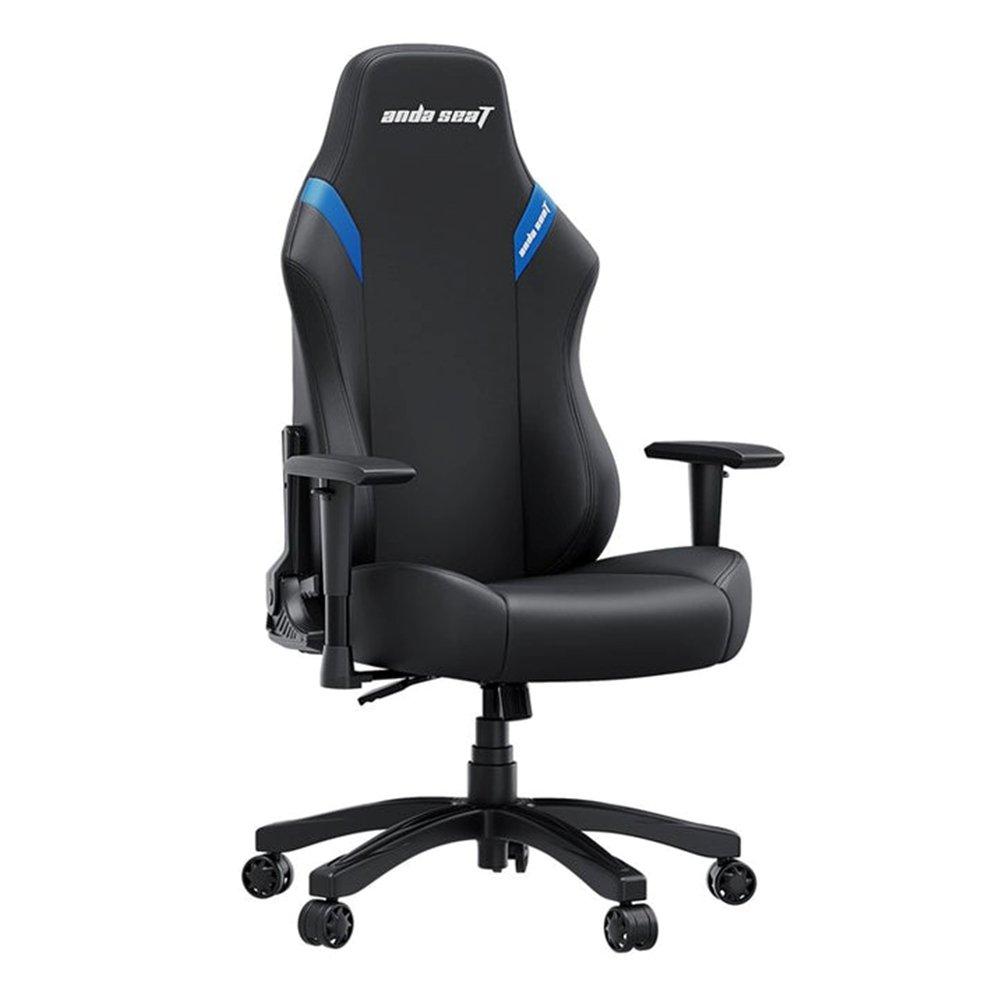 ANDASEAT Luna Large Leather Gaming Chair, AD18-48-BS-PV - Black/Blue