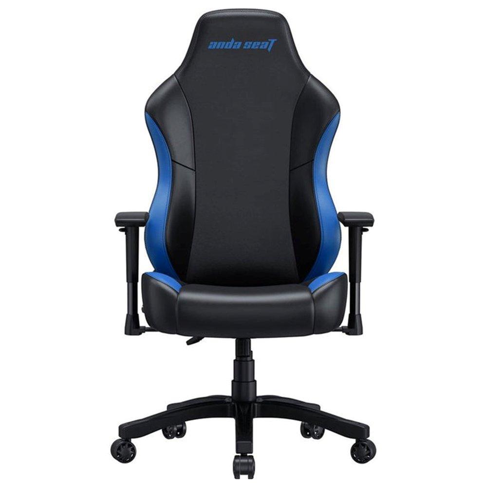 ANDASEAT Luna Large Leather Gaming Chair, AD18-48-BS-PV - Black/Blue