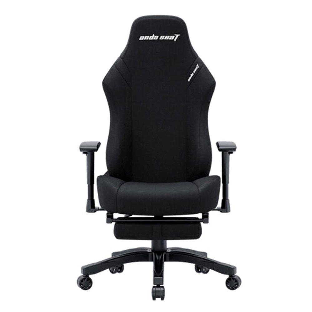 ANDASEAT Luna Pro Fabric Gaming Chair with Footrest - Black