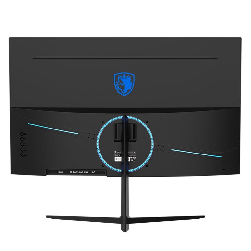 Sades NC-Pelagia 24-Inch FHD Curved Gaming Monitor, 200Hz, SC-CJ04F24B - Black