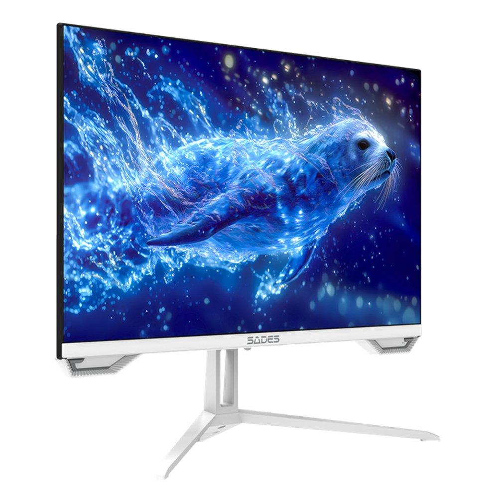 Sades SL-Sealion Pro 24" FHD Flat Gaming Monitor, SA-F04F24W - White