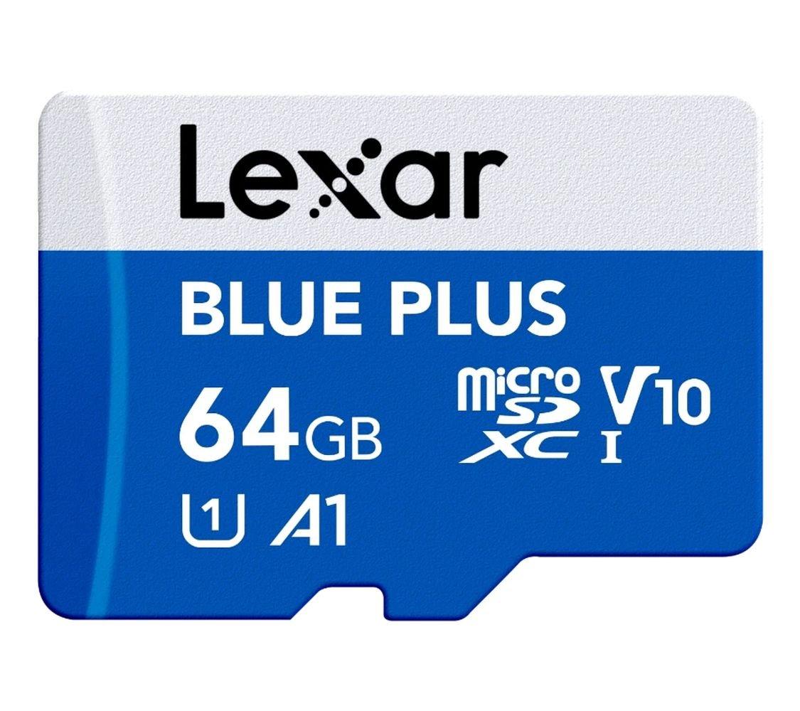 Lexar Blue Plus SD Card, 64GB, LMSBLPL064G-BNANG