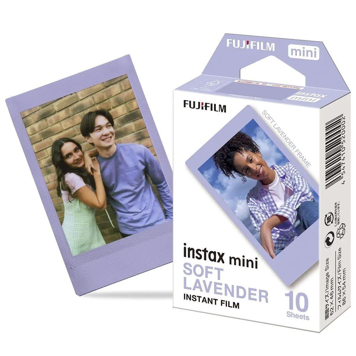 Instax Mini Instant Film with Soft Lavender Border- 10 Sheets