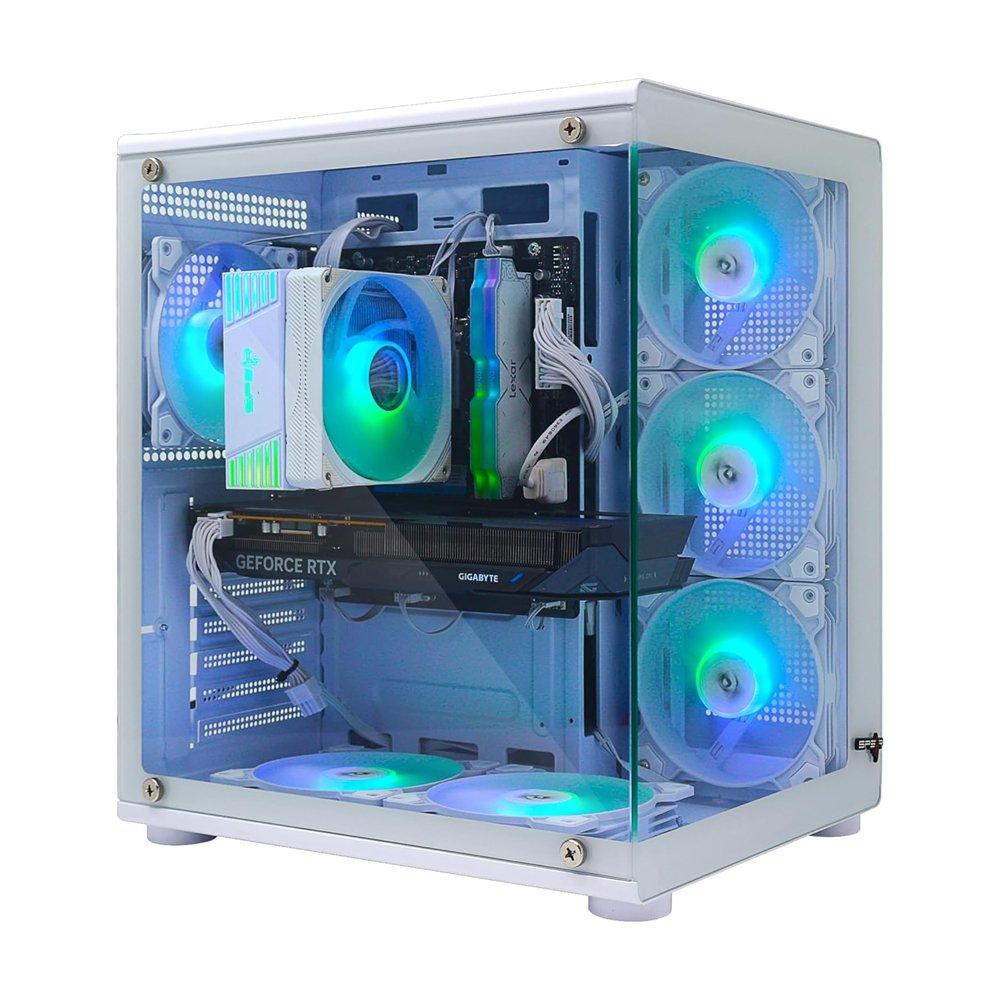 Gaming Tower, Intel Core i5, 16GB DDR5, 1TB SSD, RTX 5060, i5G14RX5060D5-W - White