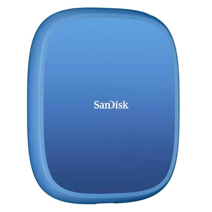 قرص SSD محمول خارجي سان ديسك كريتور برو بسعة 1 تيرابايت، SDSSDE62C-1T00-G25 - أزرق