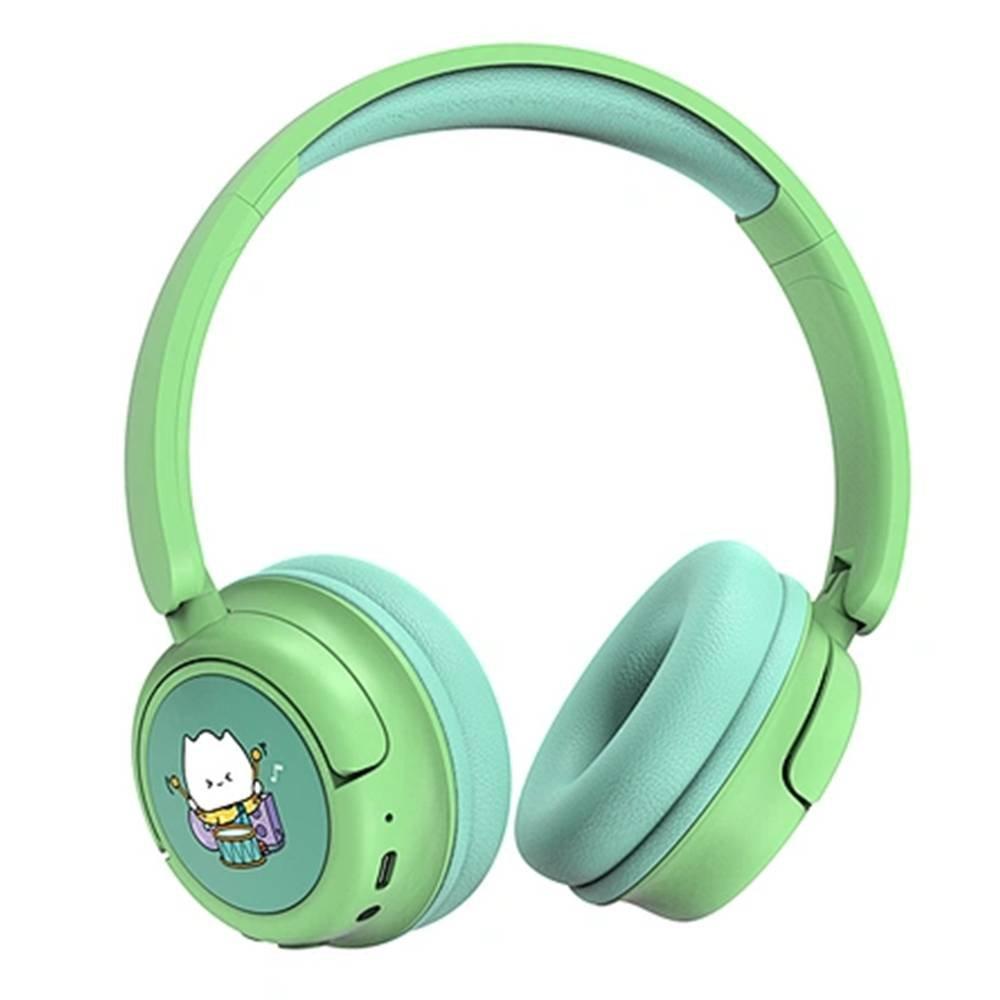 WIWU Wireless Bluetooth Headphone for Kids, KTD-02 GREEN, Green 