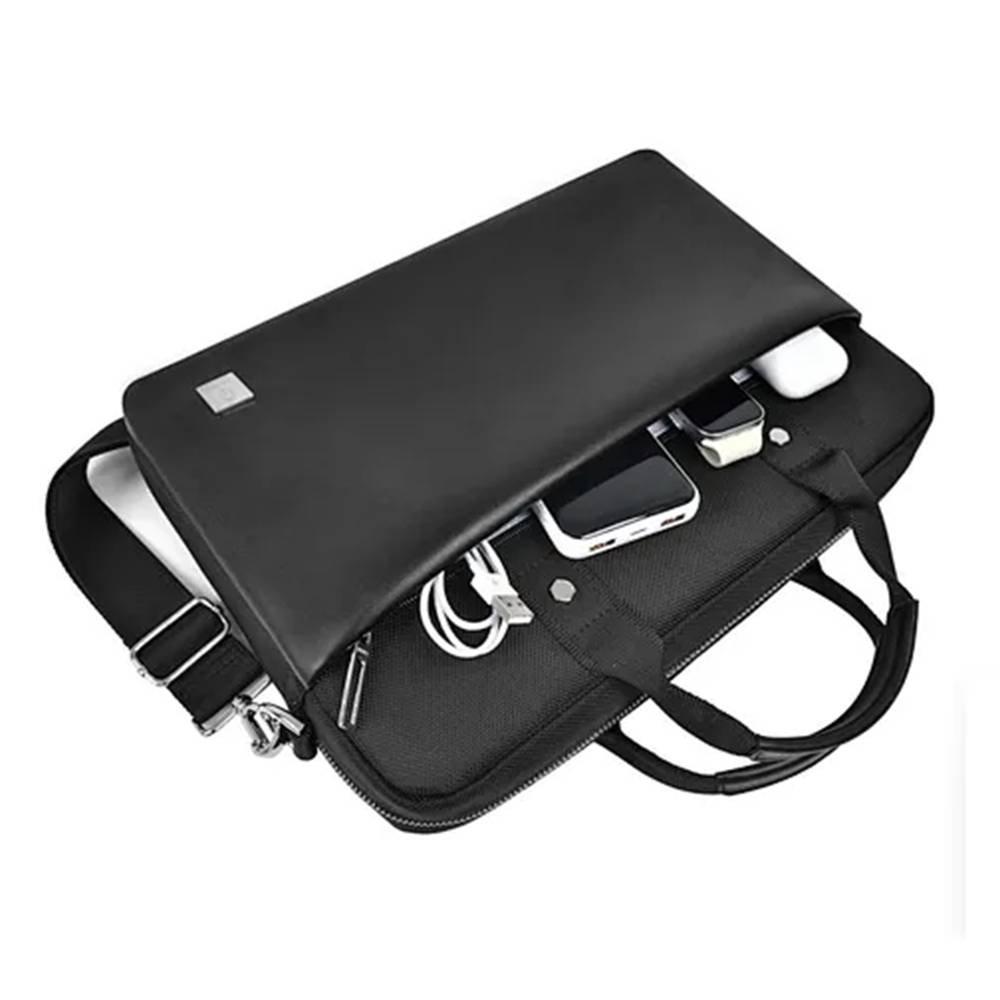 WiWU 14" Hali Laptop Briefcase Bag, BAG494 - Black 