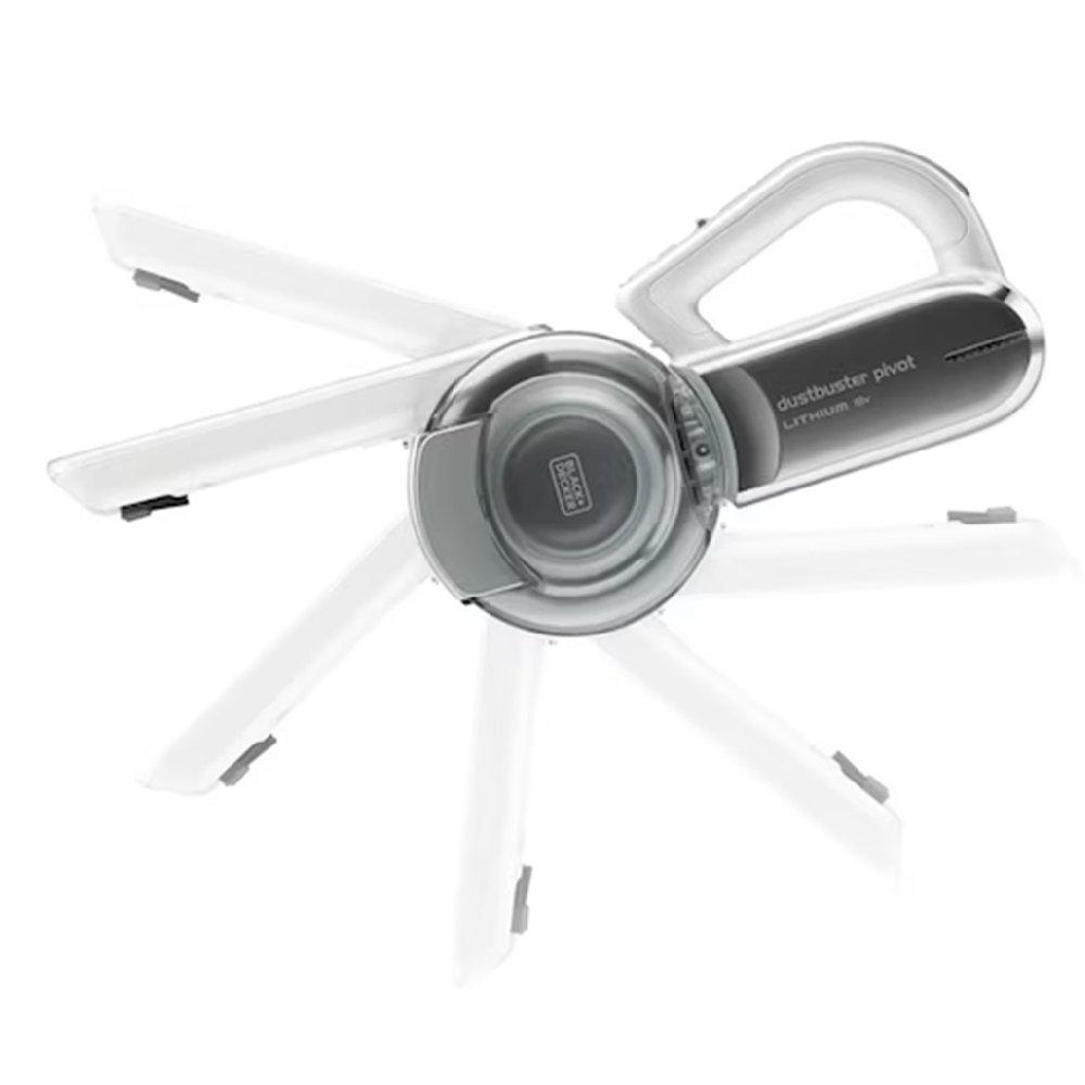 BLACK+DECKER Dust Buster Pivot Cordless Vacuum Cleaner, 35 W, 0.44 L, PV1820L-GB – White & Silver