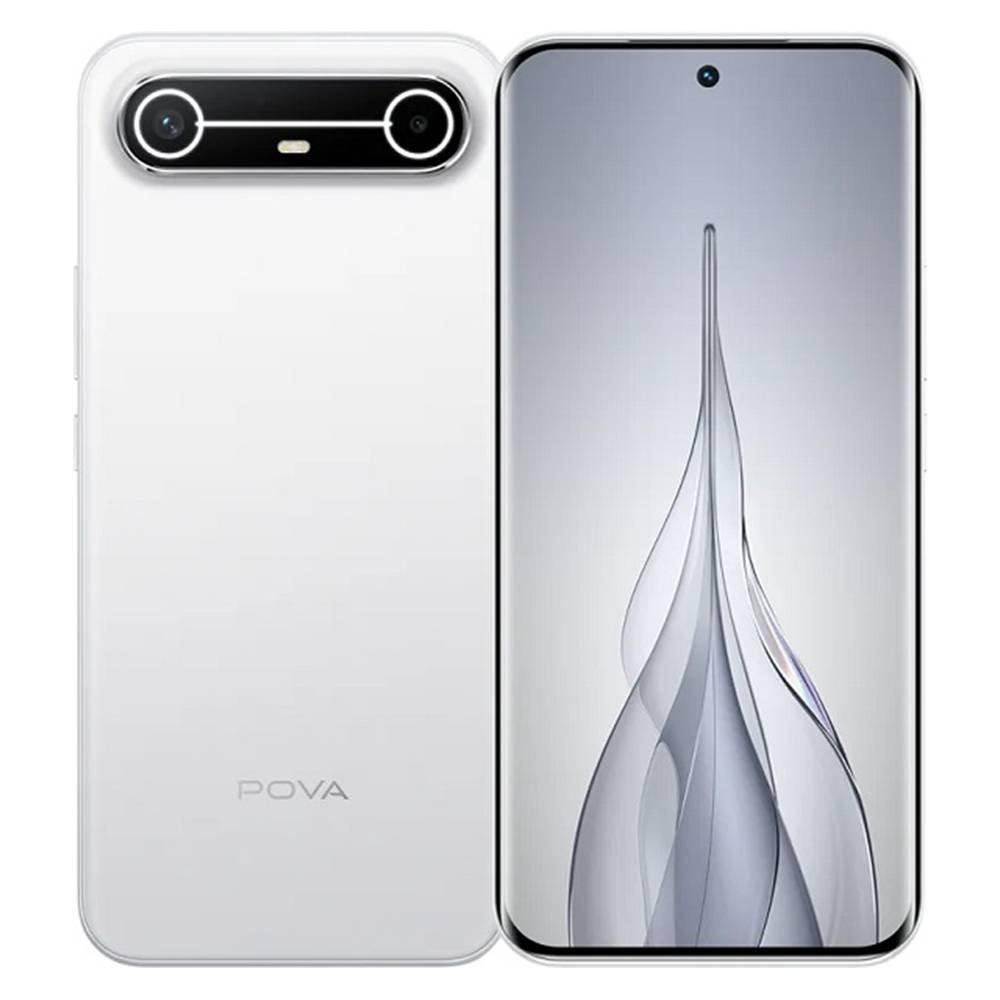 Tecno POVA Slim 5G Phone, 6.78", 8GB RAM, 256GB - White