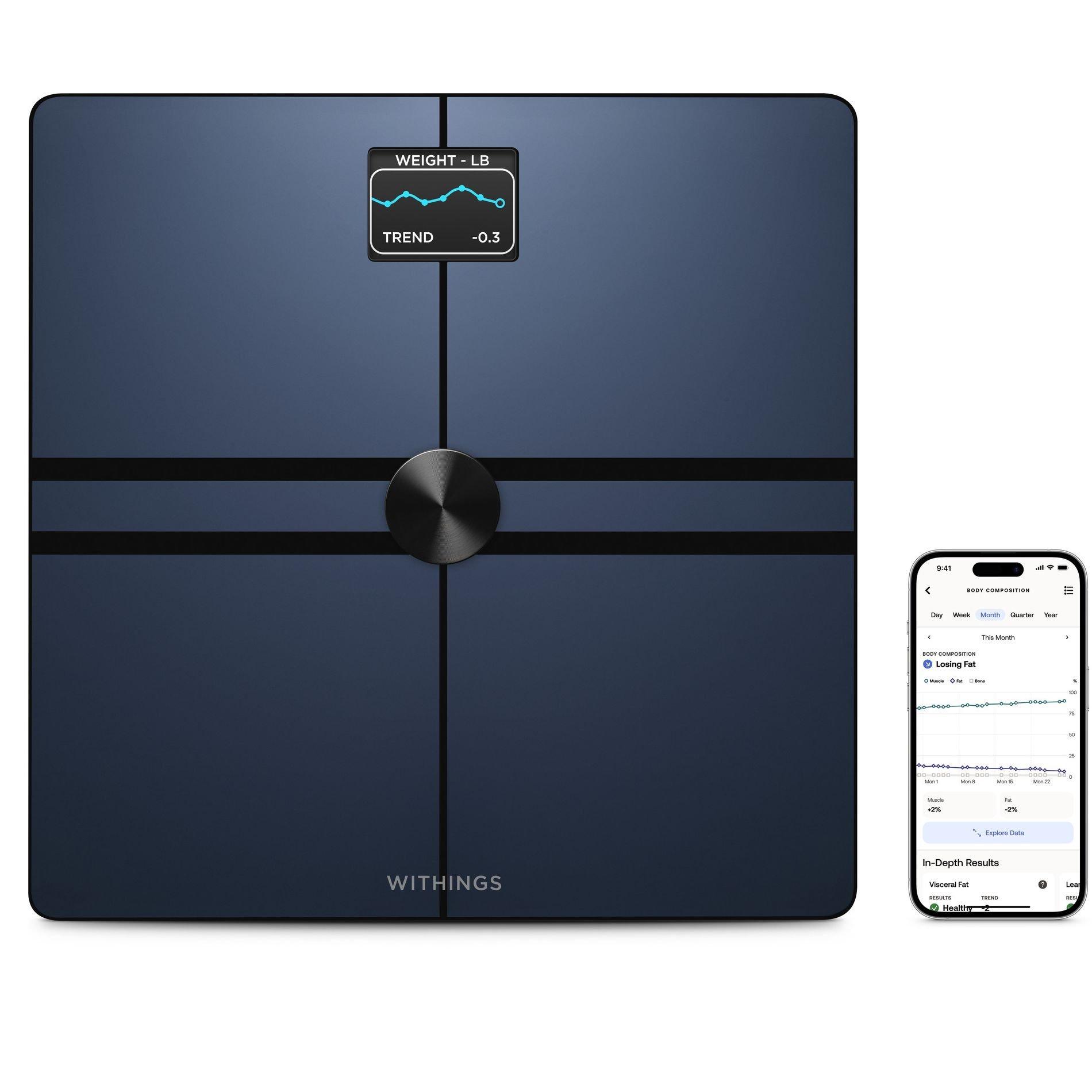 Withings Smart Body Comp Scale, WBS12 - Black 