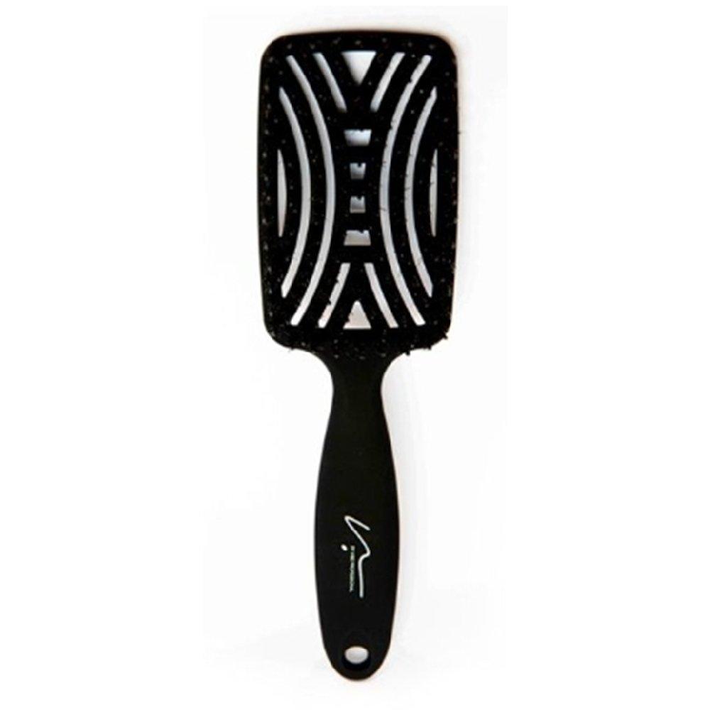 Vibe Professional Oval Curved Vent Hair Brush, AZ200PN- Black