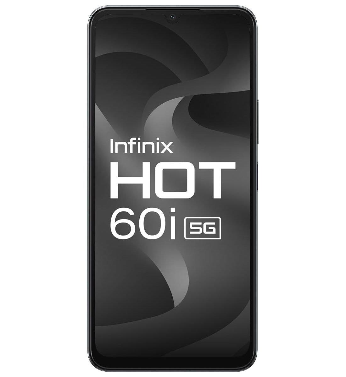 Infinix HOT 60i 5G,  MediaTek Dimensity 6400, 4GB RAM, 128GB, 6.75" - Black