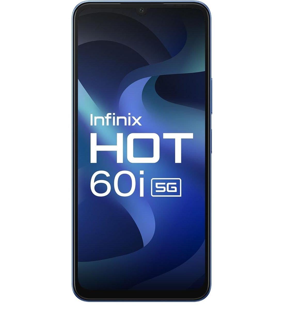 Infinix HOT 60i 5G,  MediaTek Dimensity 6400, 4GB RAM, 128GB, 6.75" - Blue