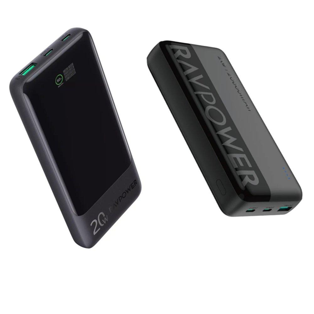 Ravpower Set of 10K+20K 3 Ports Power Bank
