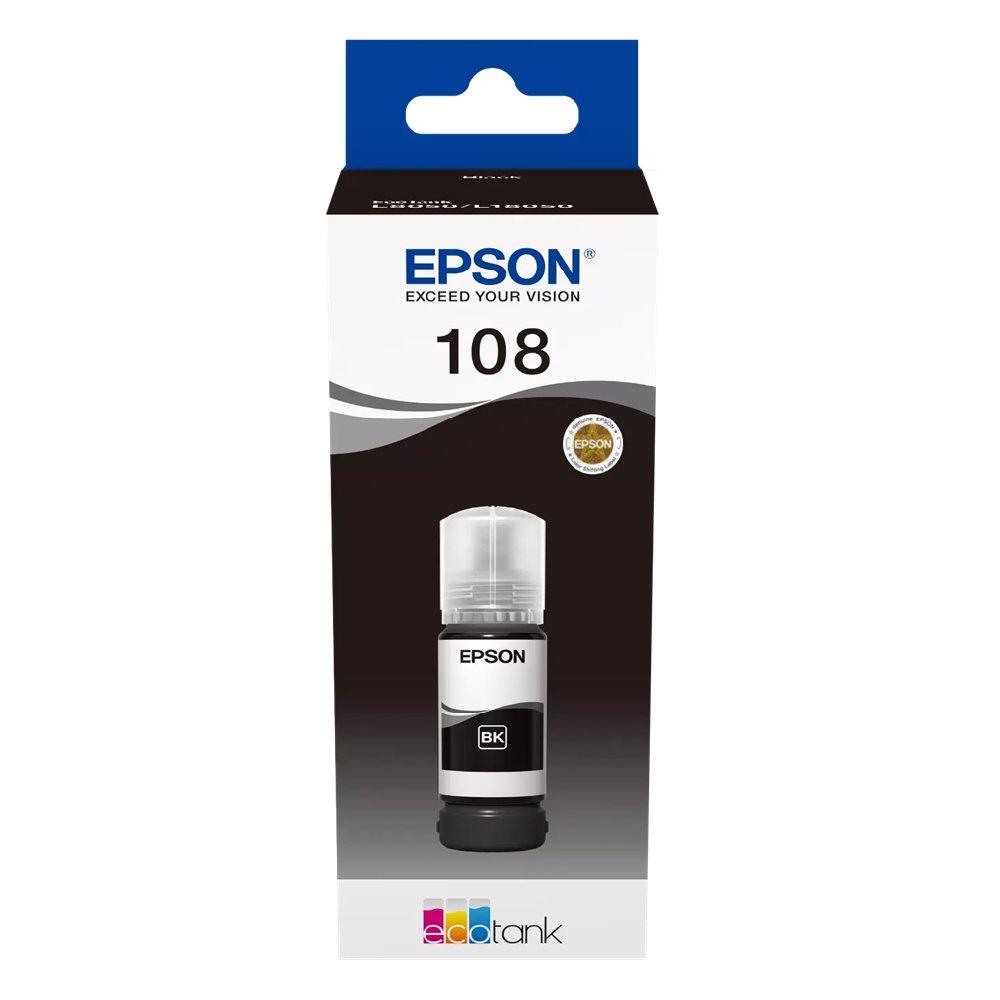 EPSON 108 EcoTank Black ink bottle, ECO-108