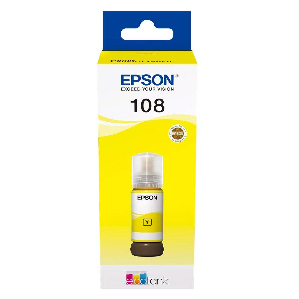 EPSON 108 EcoTank Yellow ink bottle, ECO-108
