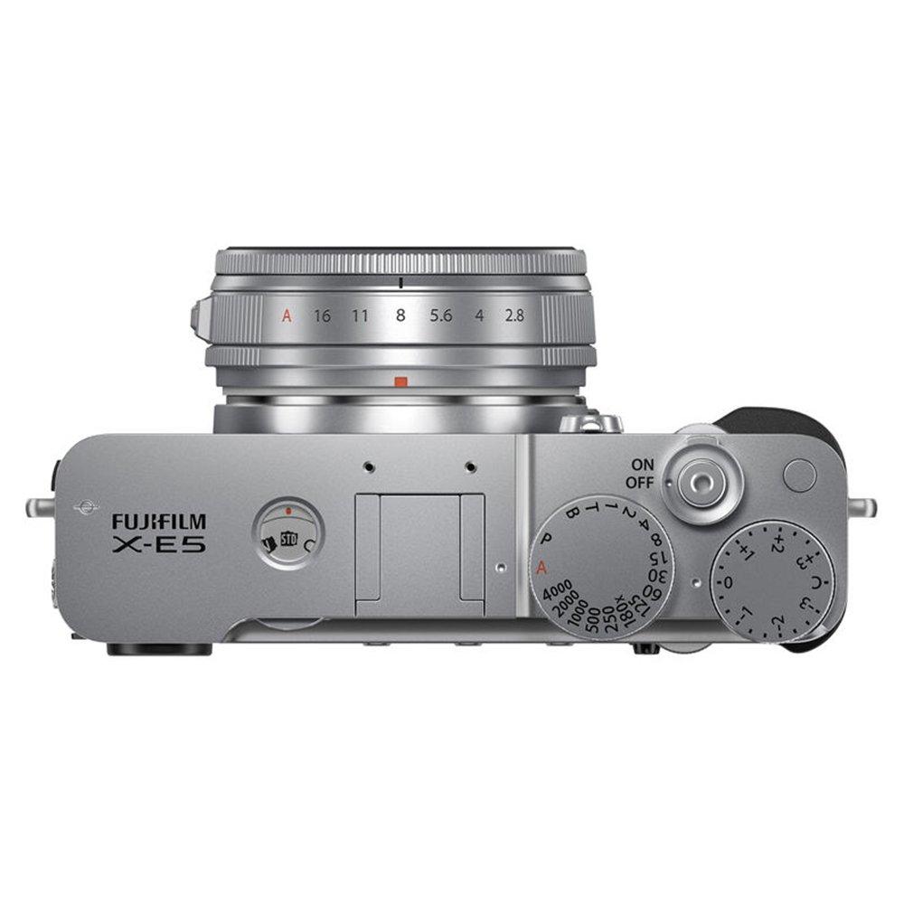 FUJI X-E5 Mirrorless Camera with XF 23mm f/2.8 Lens - Silver