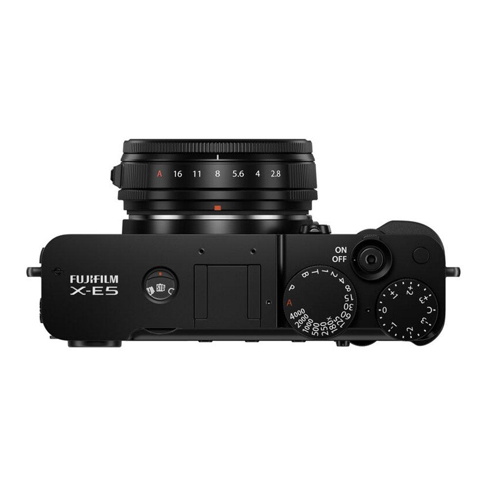 FUJI X-E5 Mirrorless Camera with XF 23mm f/2.8 Lens - Black