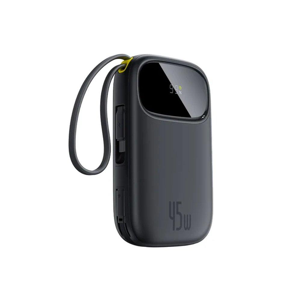 Baseus EnerFill FC31 Power Bank, 20000 mAh, 45W, Built‑in USB‑C & Lightning Cables, P10082105123‑00 - Black.