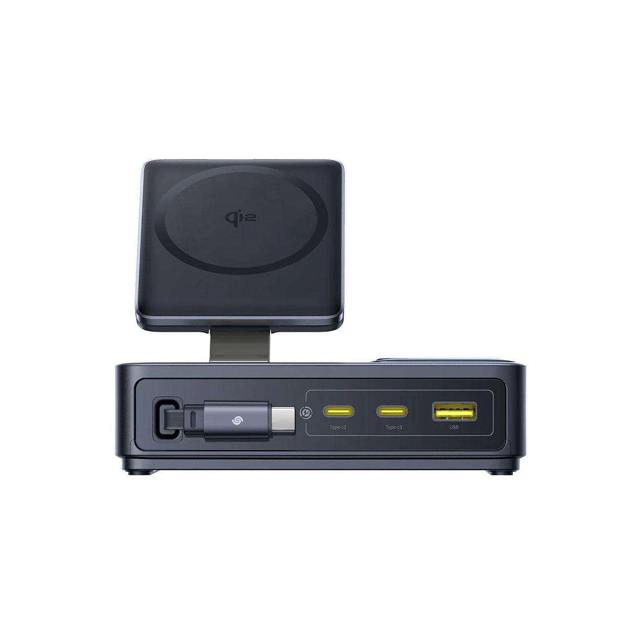 Baseus 5 in 1 Nomos Desktop Charger, 140W, Fast Charging, P10178800123-00 - Black.