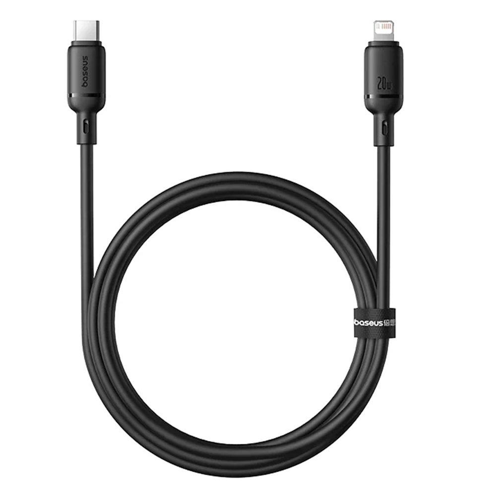 Baseus Silky USB-C to Lightning 20W Cable, 1M, P10377700113-00 - Cluster Black