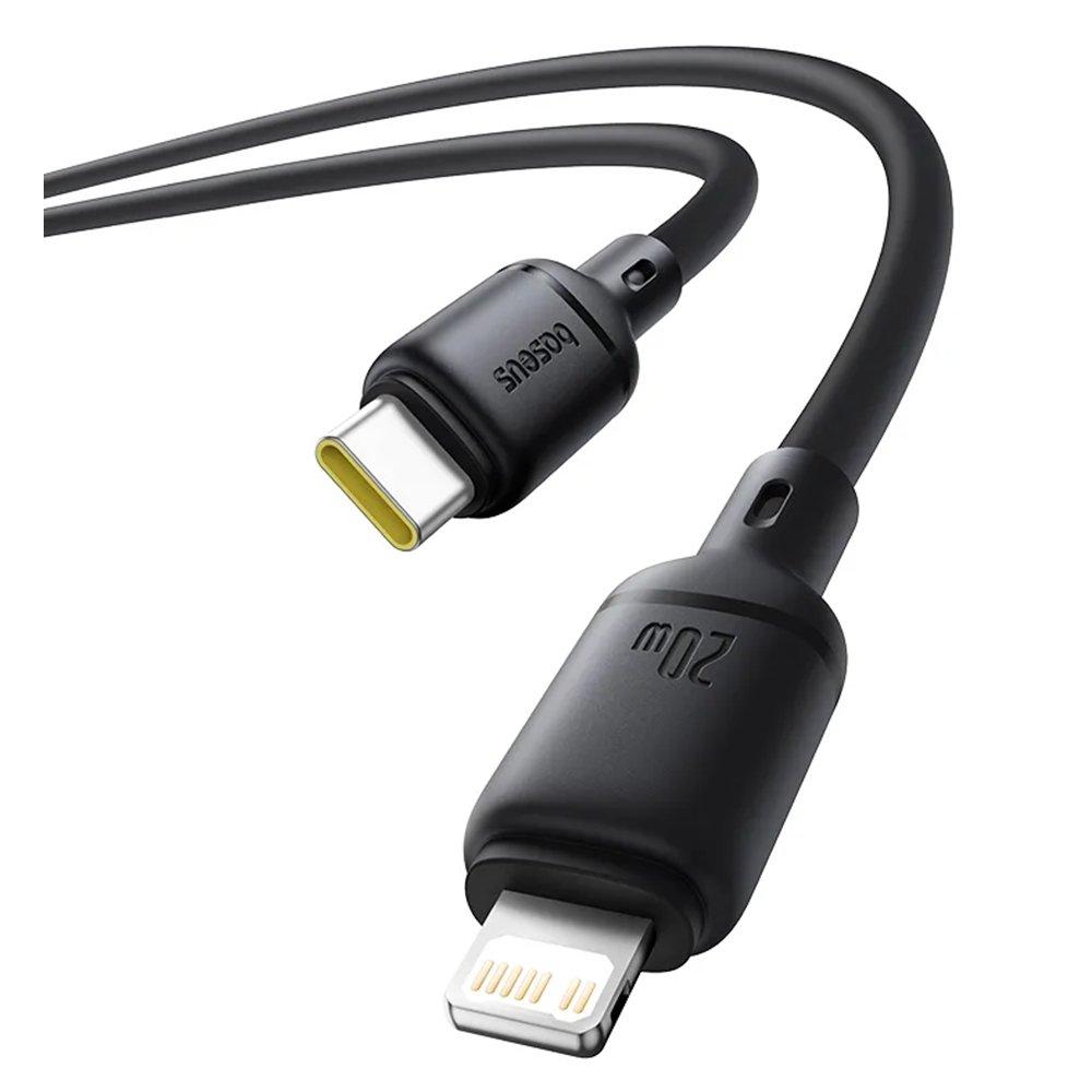 Baseus Silky USB-C to Lightning 20W Cable, 1M, P10377700113-00 - Cluster Black
