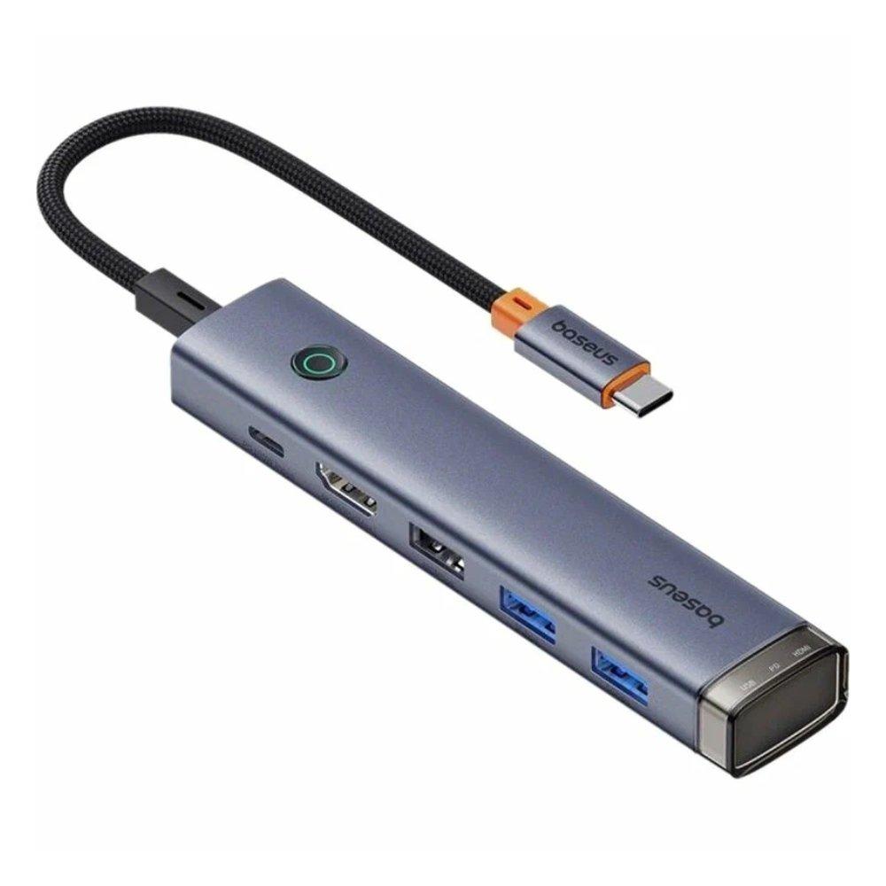 Baseus Multi Port UltraJoy Series Docking Station, Fast Charging, B00052802811-02 - Grey.