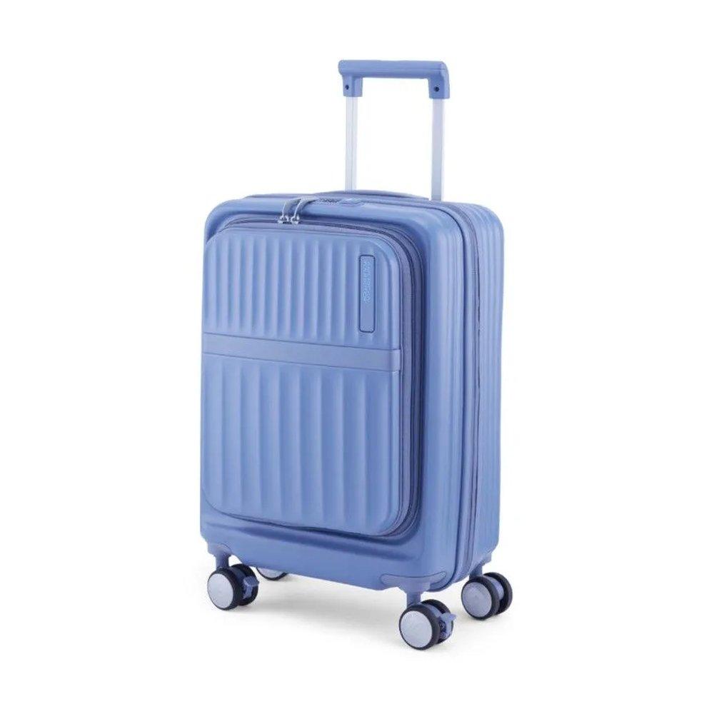 American Tourister Trento Hard Luggage Bag, Small -Blue