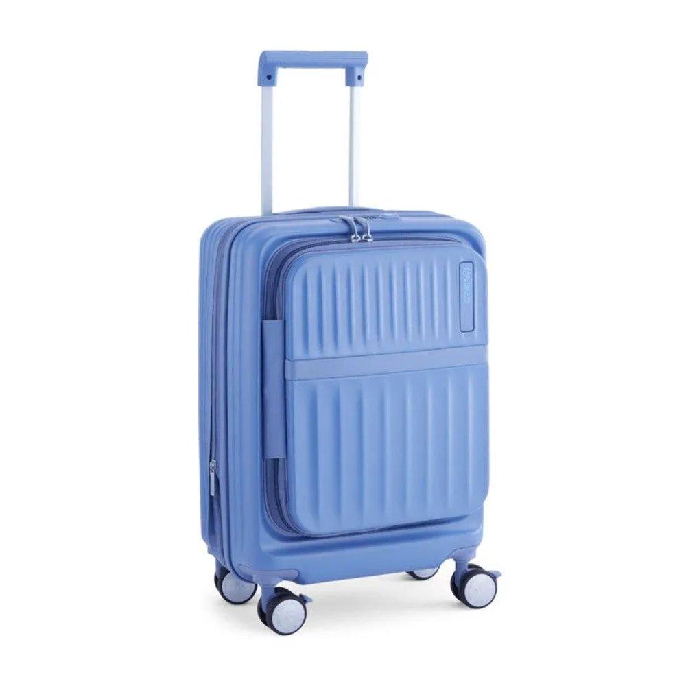 American Tourister Trento Hard Luggage Bag, Small -Blue