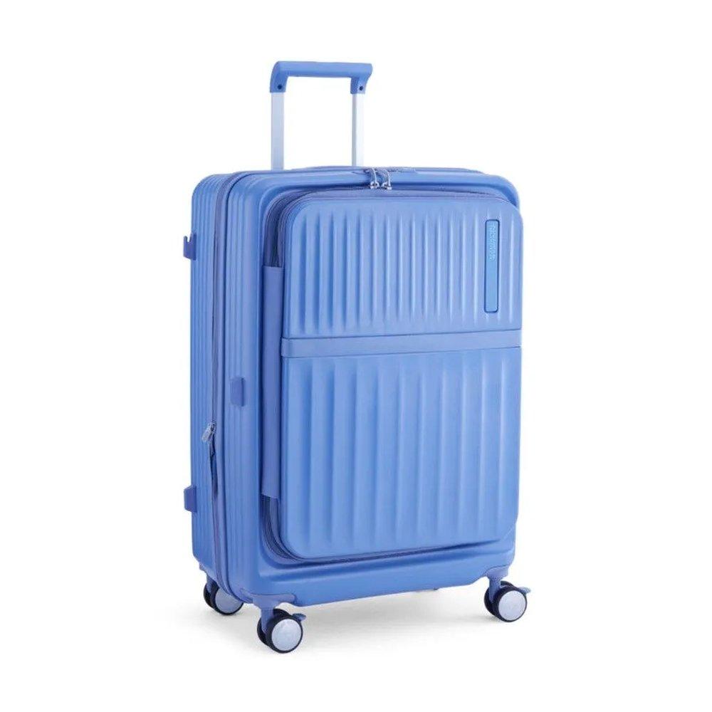 American Tourister Trento Hard Luggage Bag, Meduim -Blue