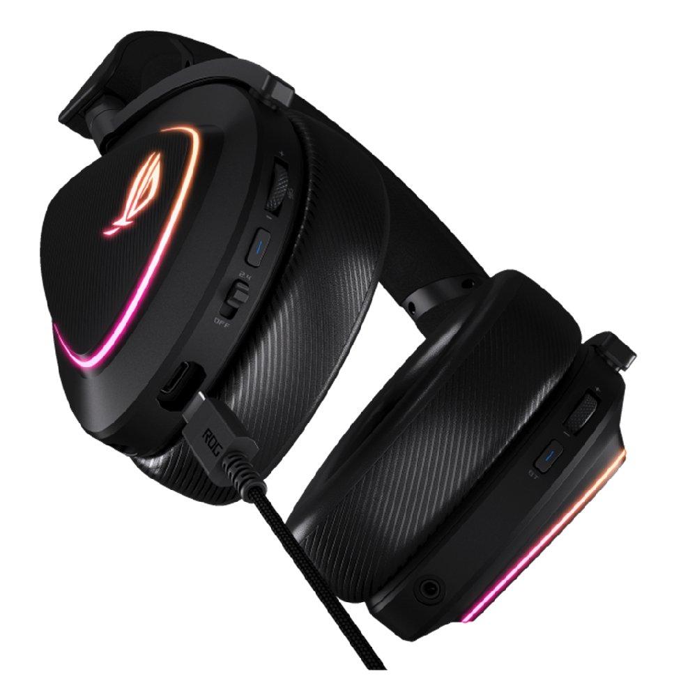 Asus ROG Delta II Wireless Gaming Headset, 90YH03W0-BHUA00 - Black