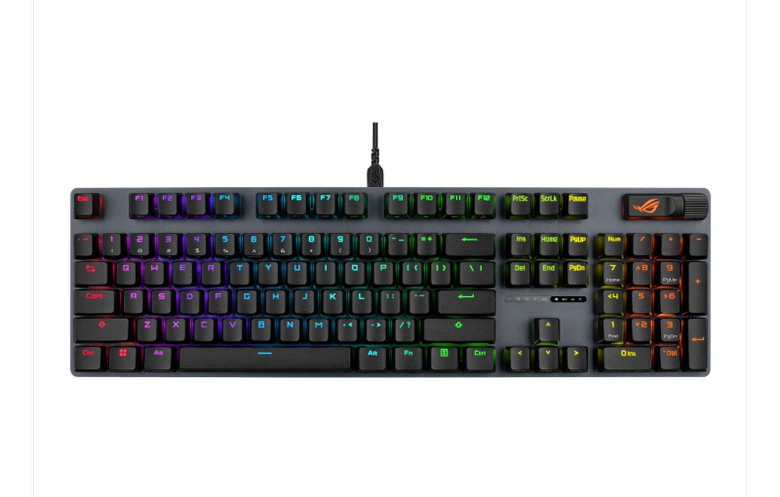 لوحة مفاتيح ألعاب أسوس إكس إيه 14 آر أو جي ستريكس سكوب II إكس سلكية – أسود