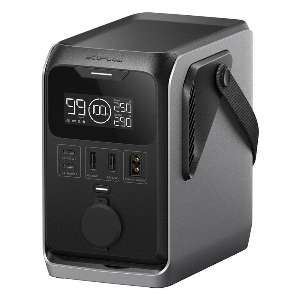 EcoFlow Trail 300 DC Portable Power Station, 90K, EF-TRAIL300-N - Black / Silver