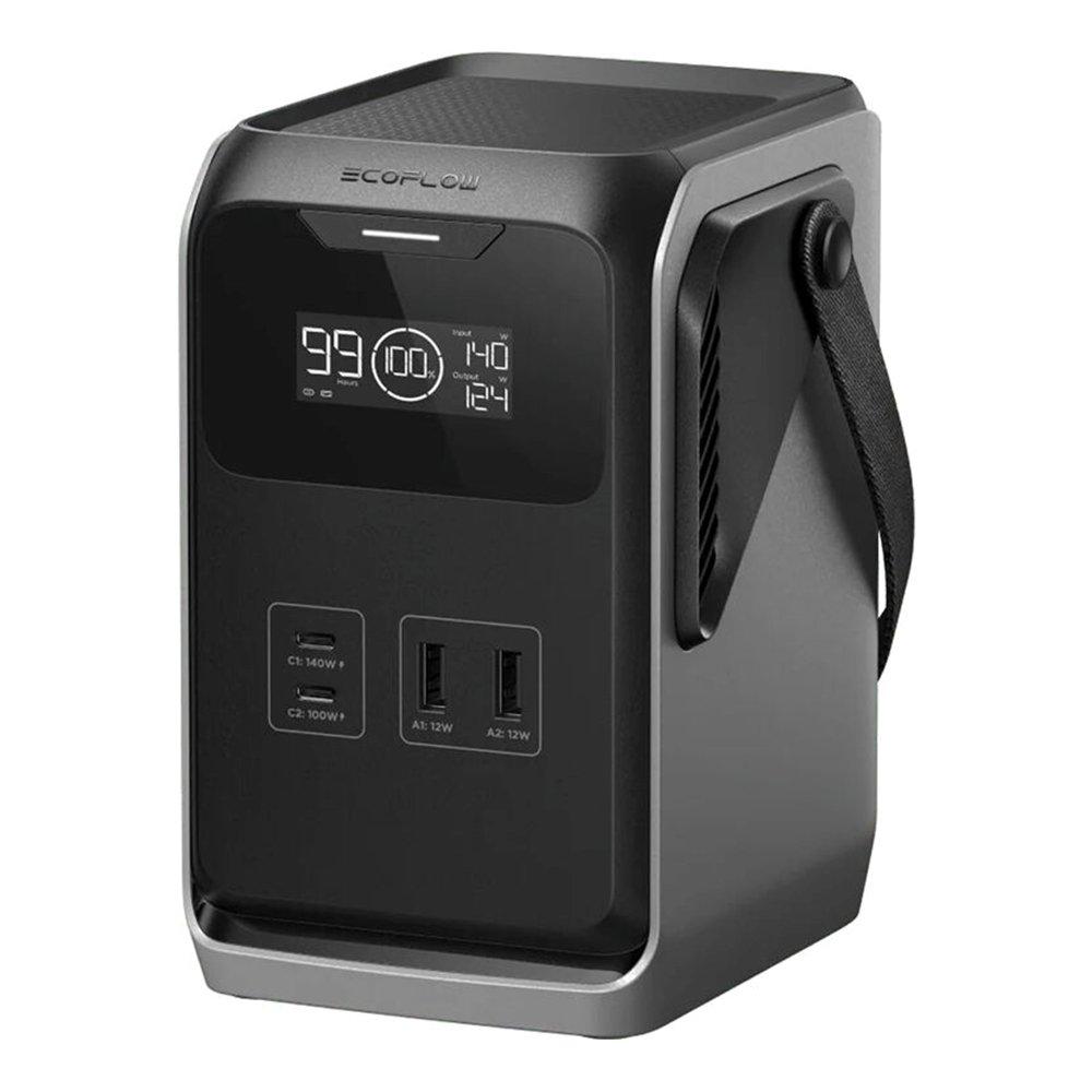 EcoFlow Trail 200 DC Portable Power Station, 60K, EF-TRAIL200-N - Black / Silver