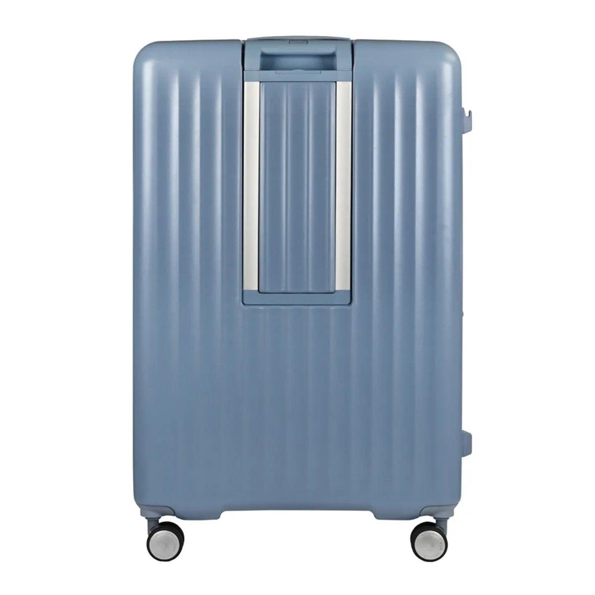American Tourister Trento + Spinner Hard Luggage Bag, Large -Blue