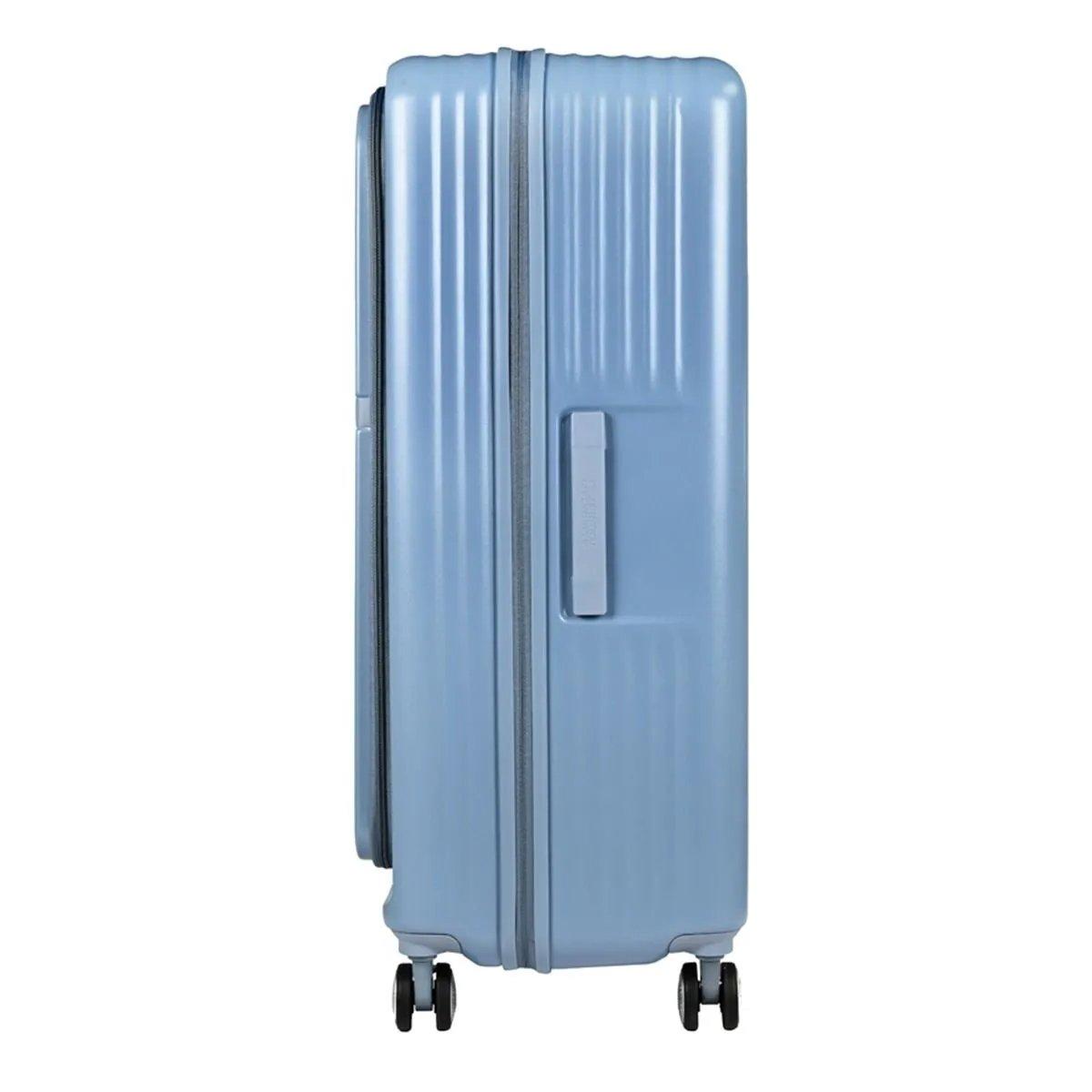 American Tourister Trento + Spinner Hard Luggage Bag, Large -Blue