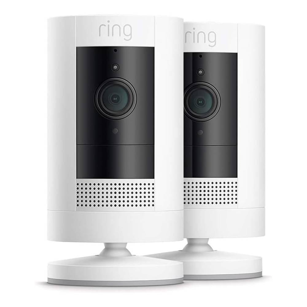 Ring Outdoor Wireless Security Camera, 2 Pcs, B0CGC8F9NV - White