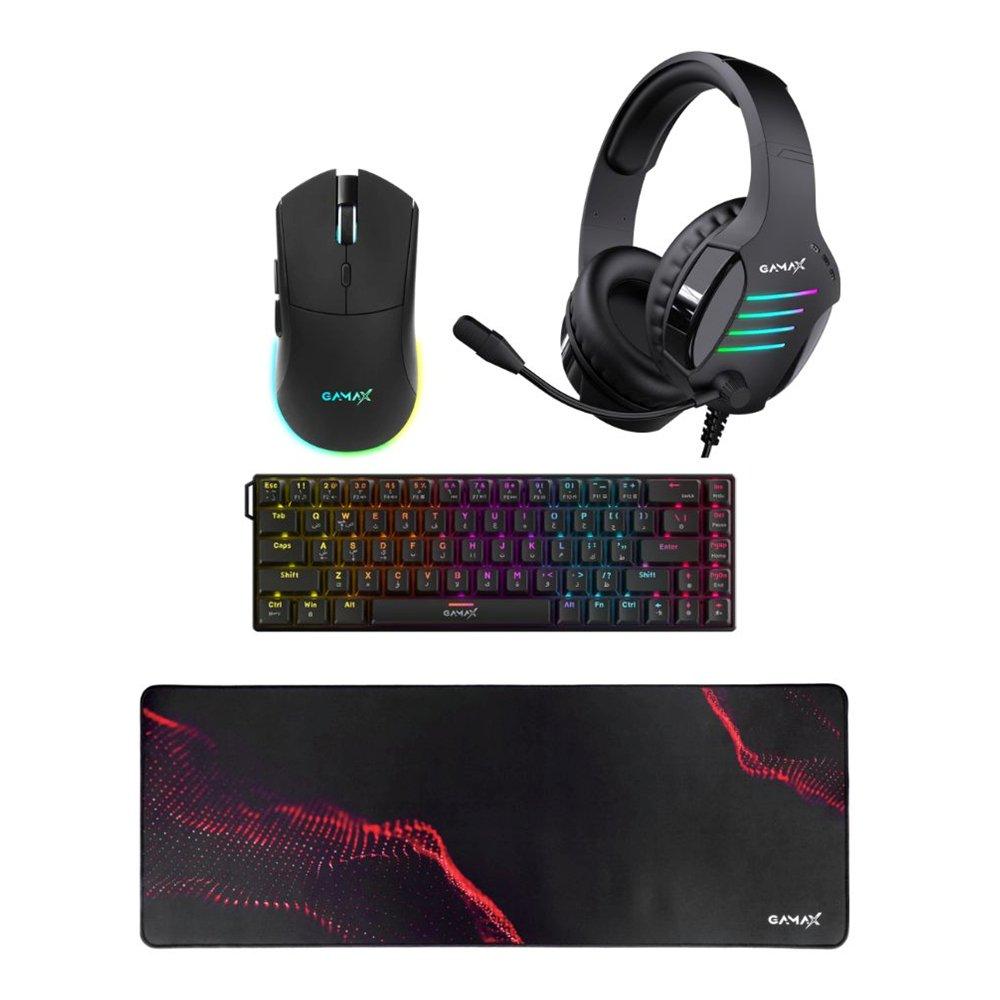 جاماكس Gamax gm-204 4-in-1 Wired Pc Accessory Set