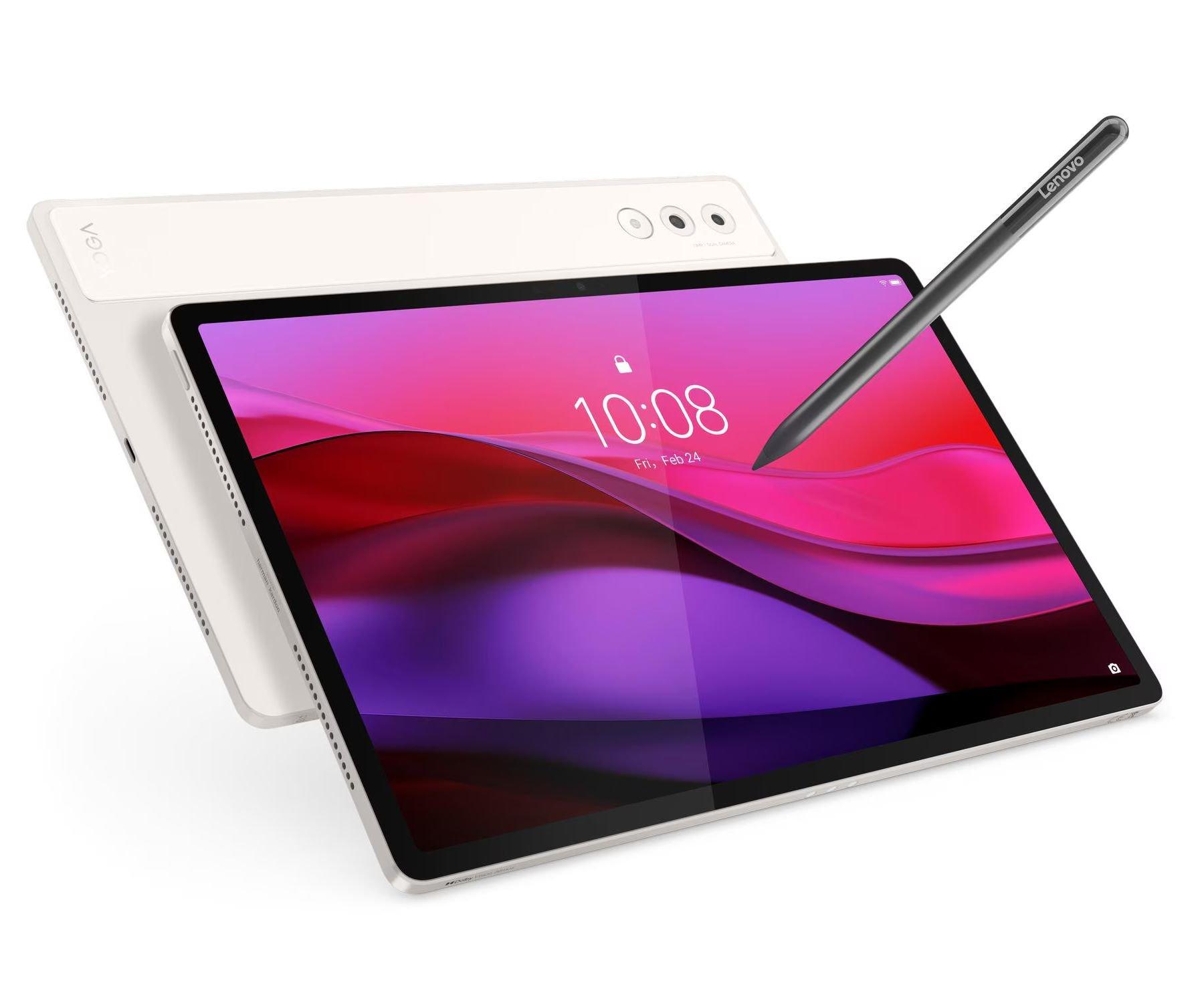 تابلت لينوفو يوغا تاب بلس، معالج سنابدراجون 8 الجيل الثالث، رام 16 جيجابايت، تخزين 256 جيجابايت، ZAEG0109AE – رمادي + قلم لوحي