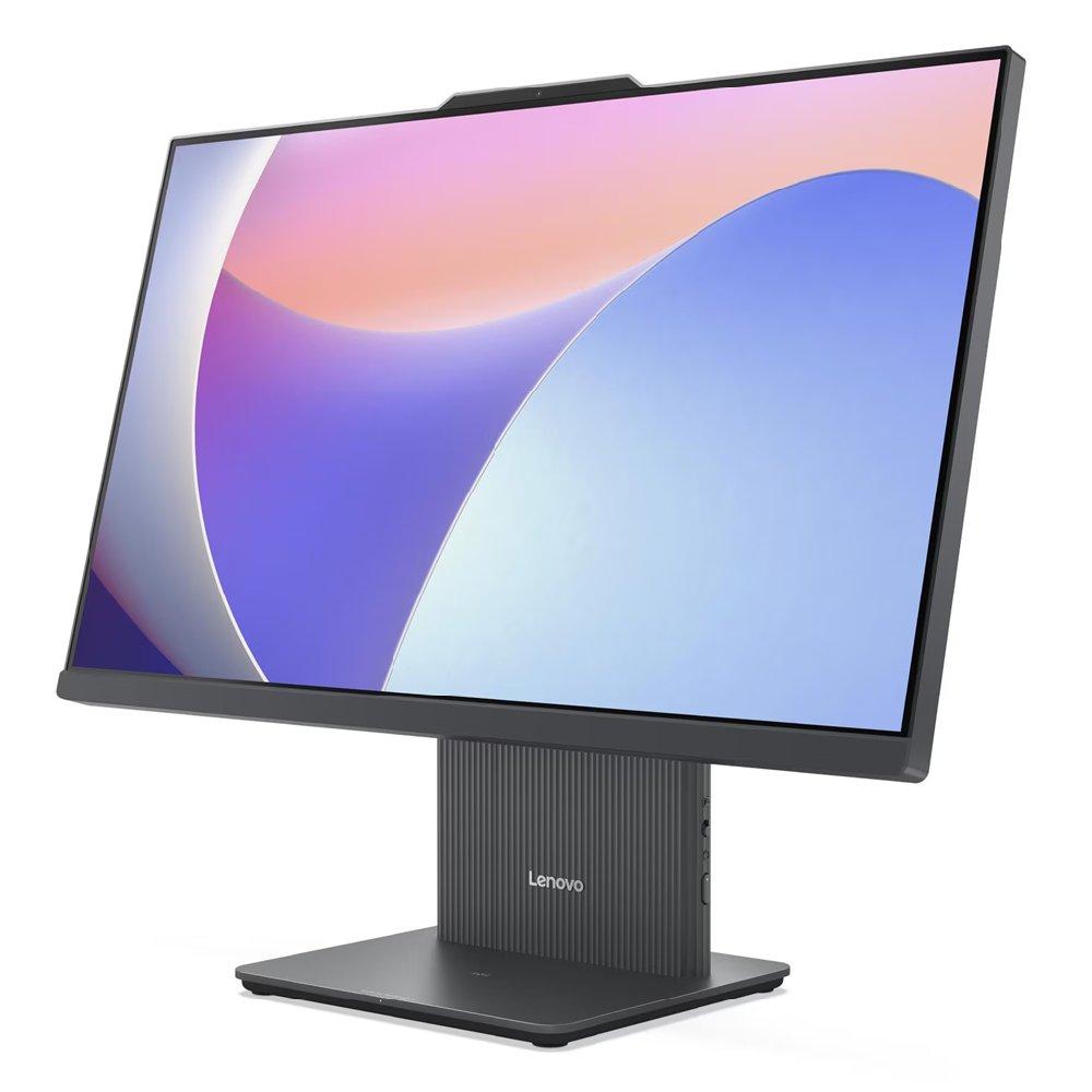 Lenovo IdeaCentre AIO Desktop, Intel Core i7, 23.8",  8GB RAM, 512GB SSD, Integrated Intel UHD Graphics, Windows 11 Home, F0HN00L2AX - Luna Grey
