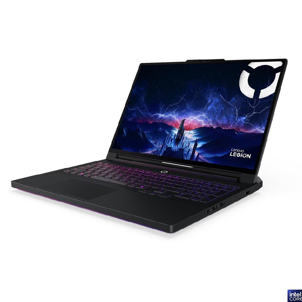 Lenovo Legion Pro 7 Gaming Laptop, Intel Core Ultra 9, 16", 64GB RAM, 2TB SSD, NVIDIA GeForce RTX 5080, Windows 11 Home, 83F5001SAX - Eclipse Black.