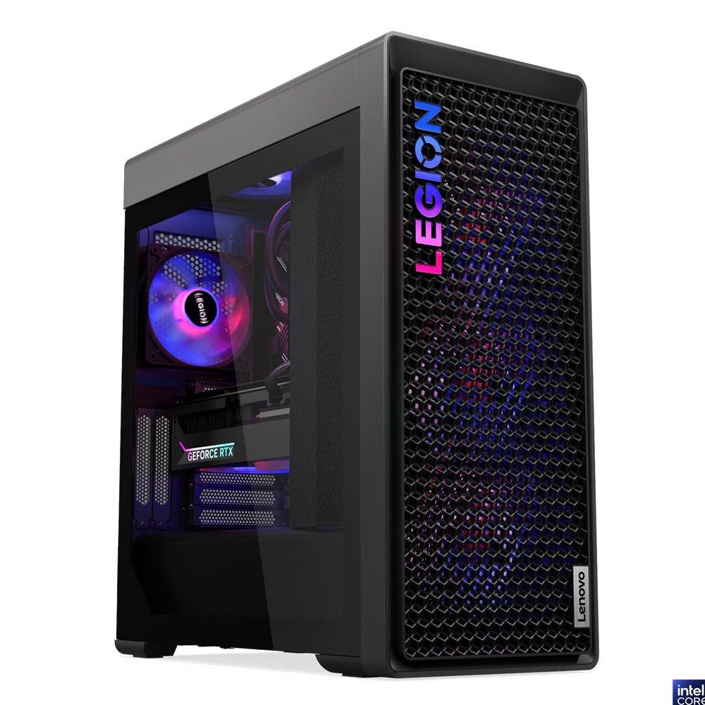 جهاز مكتبي ليجون تي7 للألعاب من لينوفو، انتل كور الترا 9، رام 128 جيجابايت، سعة 4 تيرابايت اس اس دي، نفيديا جي فورس ار تي اكس 5080، ويندوز 11 هوم، 90Y6004KAX - رمادي 